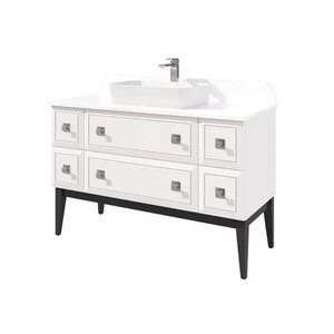 Изображение товара Тумба под раковину Caprigo Metropol 125 см, белая, 13716.30-B016/B032 (УK039044)