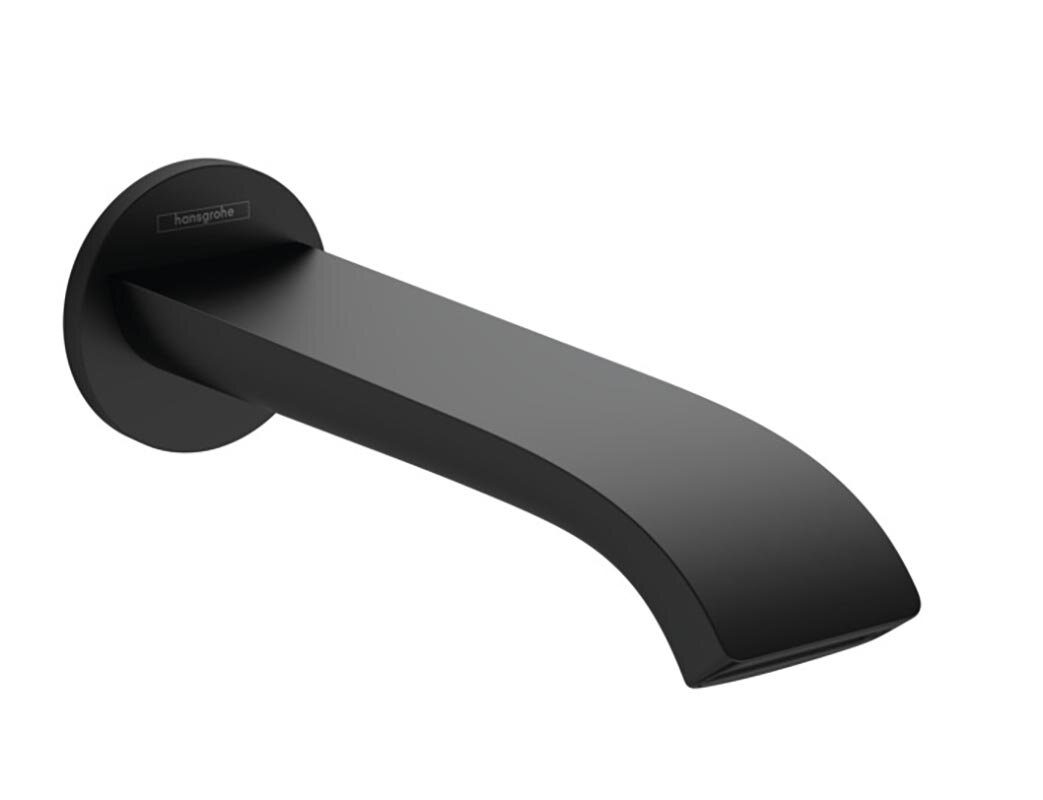 Изображение товара Излив для наполнения ванны Hansgrohe Vivenis 75410670 черный матовый, монтаж на стену