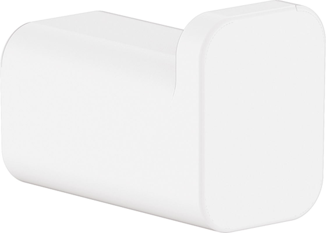 Изображение товара Крючок Hansgrohe AddStoris 41742700 настенный белый матовый стильный