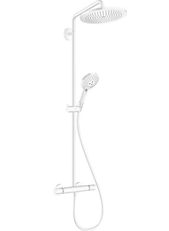 Изображение товара Душевая система Hansgrohe Croma Select S 26890700 термостатическая, цвет белый матовый Изображение товара Душевая система Hansgrohe Croma Select S 26890700 термостатическая, цвет белый матовый
