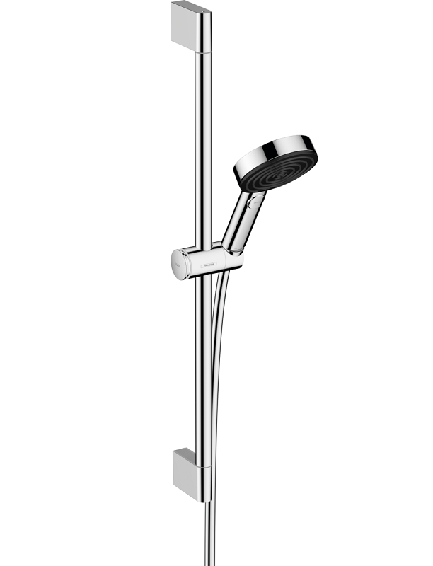 Изображение товара Душевой гарнитур Hansgrohe Pulsify 24160000 Select S, лейка Relaxation 3 режима, хром, диск графит