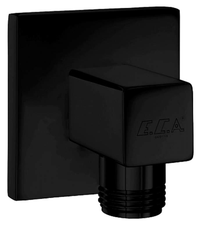 Изображение товара Подключение для душевого шланга E.C.A Elea 102126388C1EX латунь черный матовый