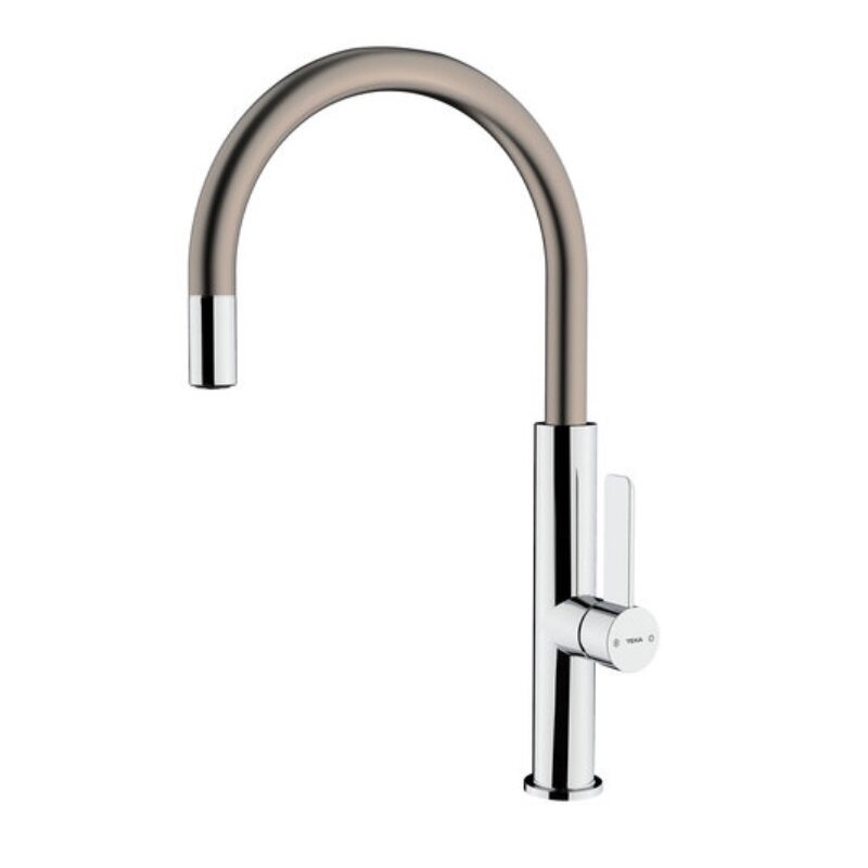 Изображение товара Смеситель для кухонной мойки Teka Рус FOT 995 PVD титан хром 22 см