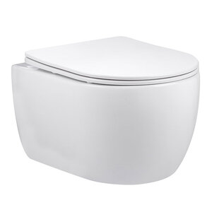 Изображение товара Подвесной безободковый унитаз Vincea Evo, крышка микролифт, ультратонкая, белый, VT1-34S