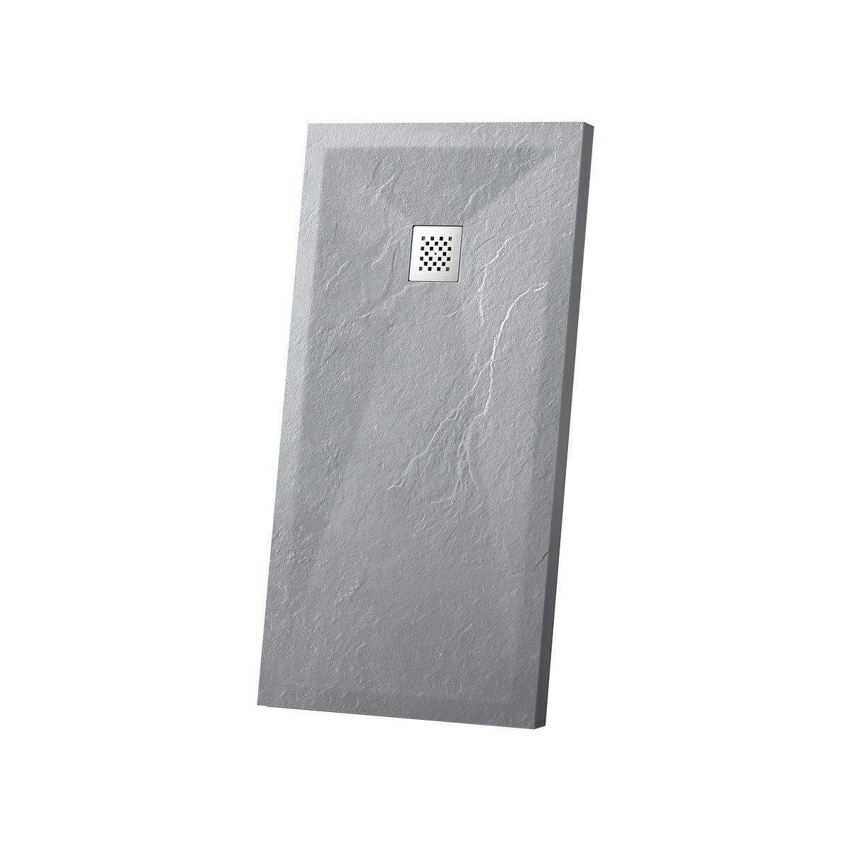 Изображение товара Душевой поддон Vincea 100x80 см из искусственного камня серый низкий