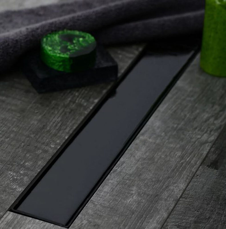 Изображение товара Дренажный канал Veconi MCH Klasik/Floor Black, 35 см, с решёткой из нержавеющей стали, V350KB