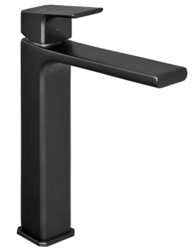 Изображение товара Смеситель для раковины E.C.A Tiera с керамическим механизмом и матовым черным покрытием