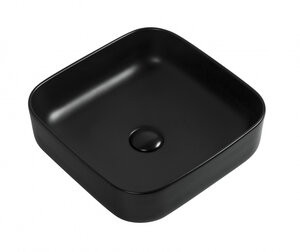 Изображение товара Раковина накладная Aquanet City-1-MB, 00245837, 38.5 см, керамика, черная матовая