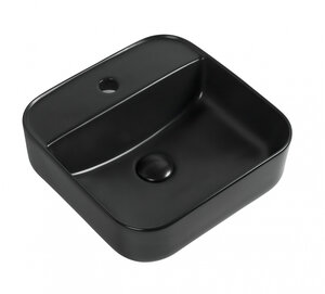 Изображение товара Раковина накладная Aquanet City-2-MB, 00273669, 39 см, черная матовая