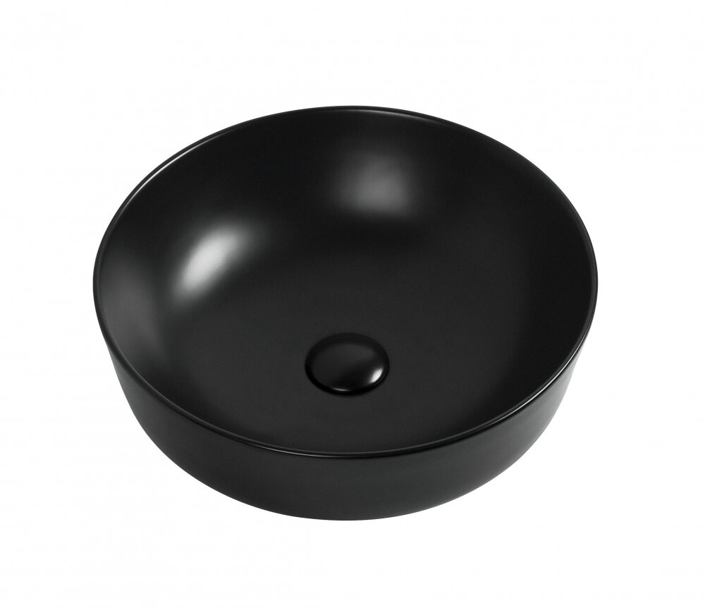 Изображение товара Раковина Aquanet Moon-1-MB накладная 41.5 см черная дизайнерская