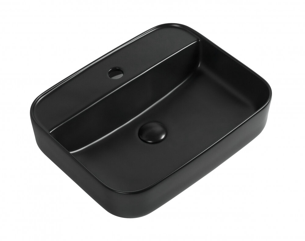 Изображение товара Раковина Aquanet Soul 273670-2-MB 50 x 40 x 14 см, накладная, черный матовый