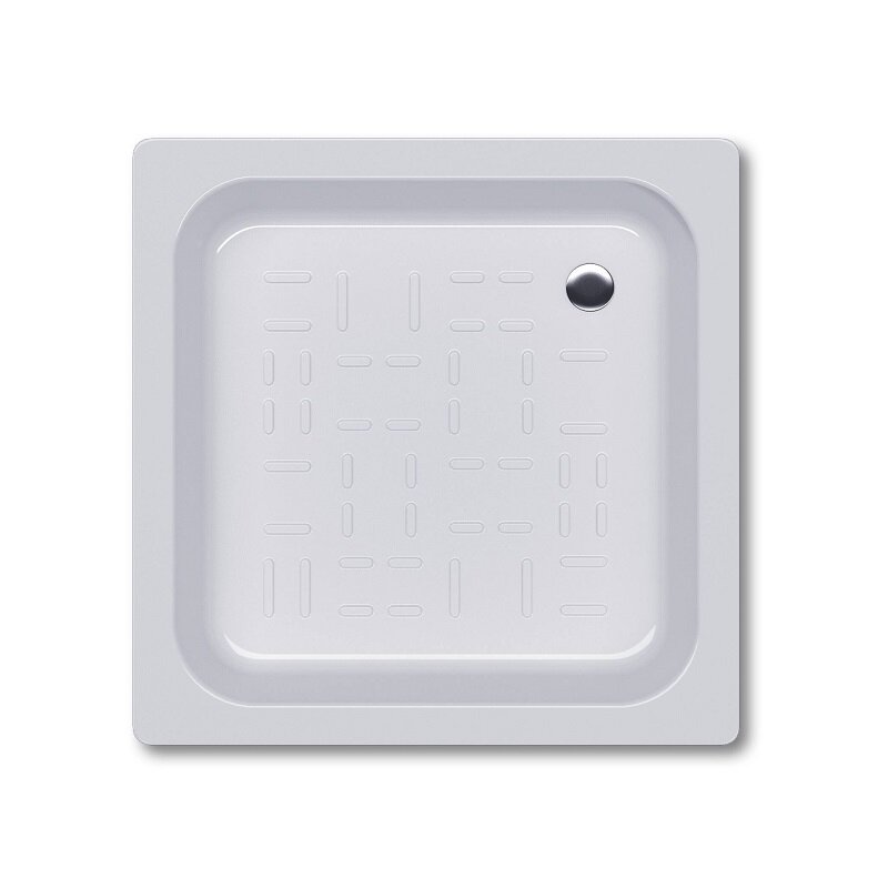 Изображение товара Поддон душевой Koller Pool 80x80 см стальной белый низкий CF801200E