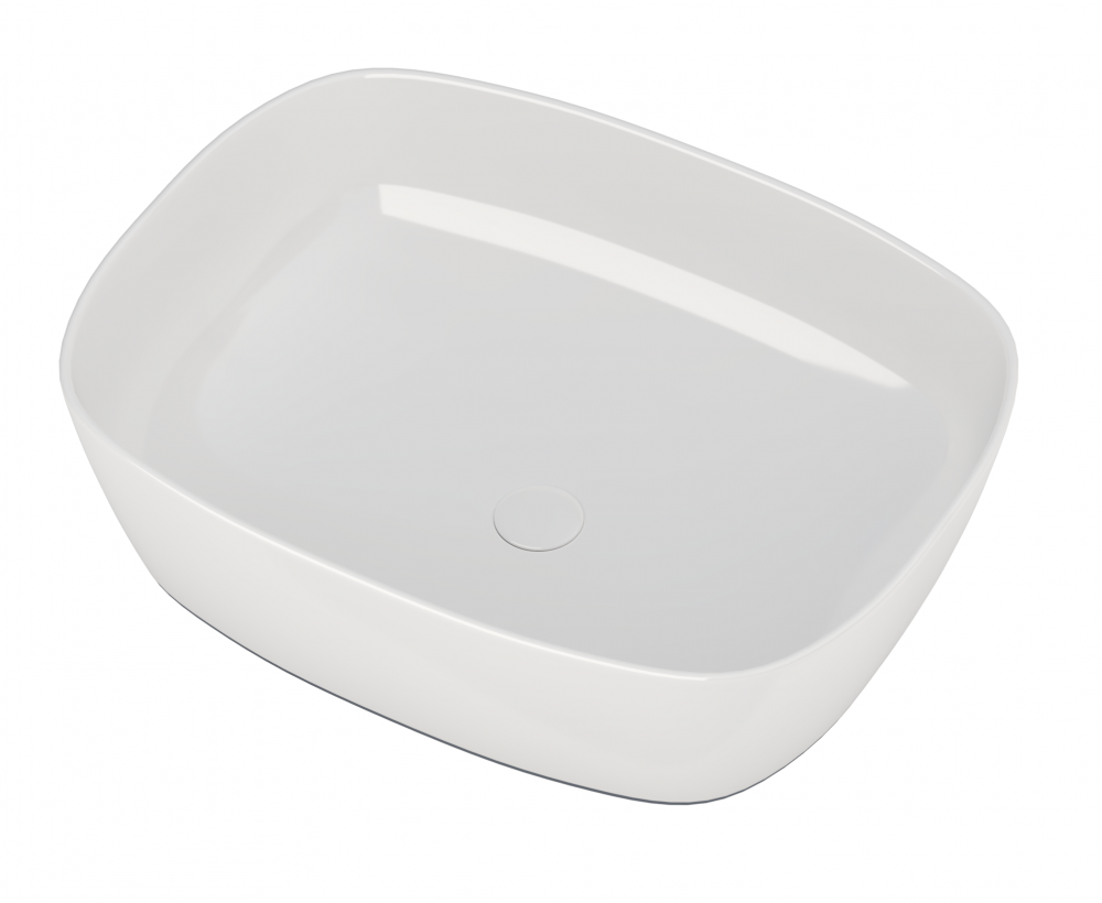 Изображение товара Раковина Aquanet Fine 273681-1 накладная 50x38x14 см белая для ванной кухни