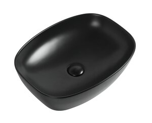 Изображение товара Раковина Aquanet Fine 273682-1-MB 50 x 38 x 14 см, накладная, черный матовый