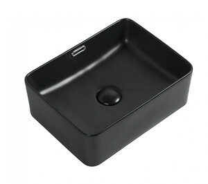 Изображение товара Раковина Aquanet Perfect 273678-1-MB 40.5 x 31.5 x 14 см, накладная, черный матовый