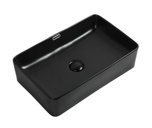 Изображение товара Раковина Aquanet Perfect 273676-3-MB 55 x 35 x 14 см, накладная, черный матовый