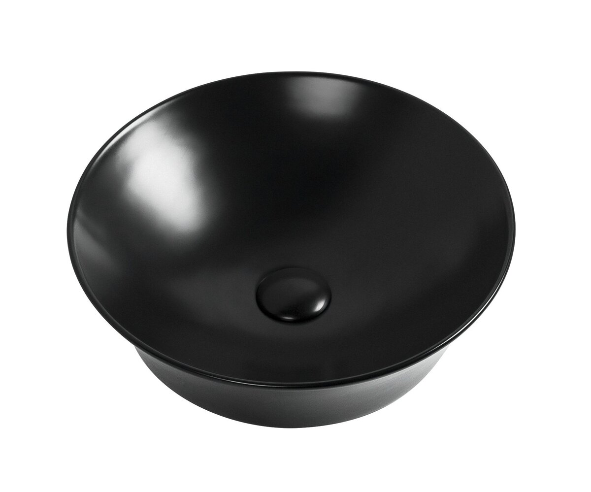 Изображение товара Раковина Aquanet Smart 273686 -1-MB 42 x 42 x 12.5 см, накладная, черный матовый