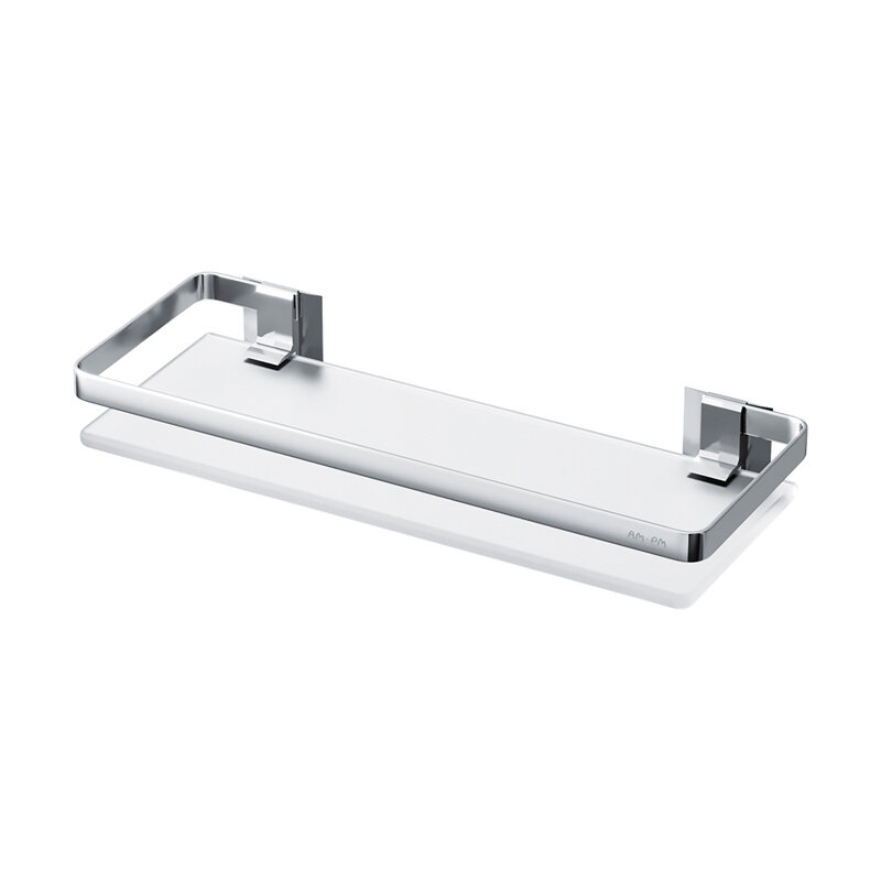 Изображение товара Полка Am.Pm Sense L, серебристая, с матовым стеклом, A7455100