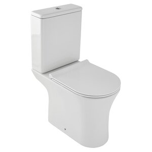 Изображение товара Напольный безободковый унитаз-компакт Jacob Delafon Aleo UJAL102-0/ETAL212-0/E33127-0, с быстросъемным сиденьем, крышка-микролифт, белый