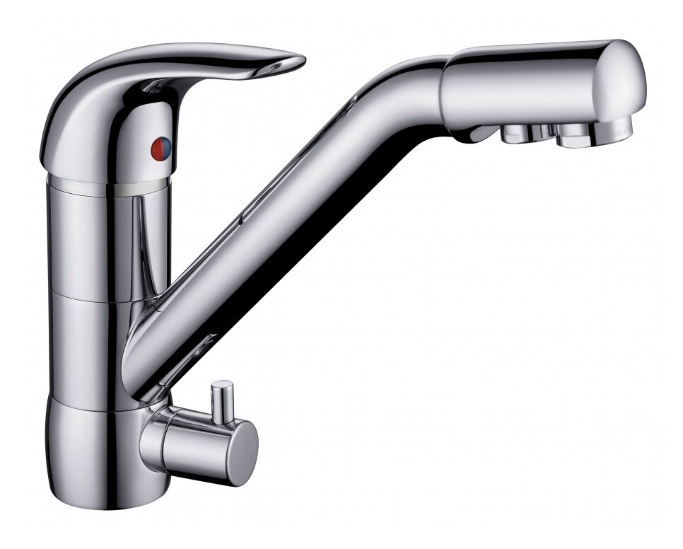 Изображение товара Смеситель Aquanet AF777-44С для кухонной мойки, хром, поворотный излив