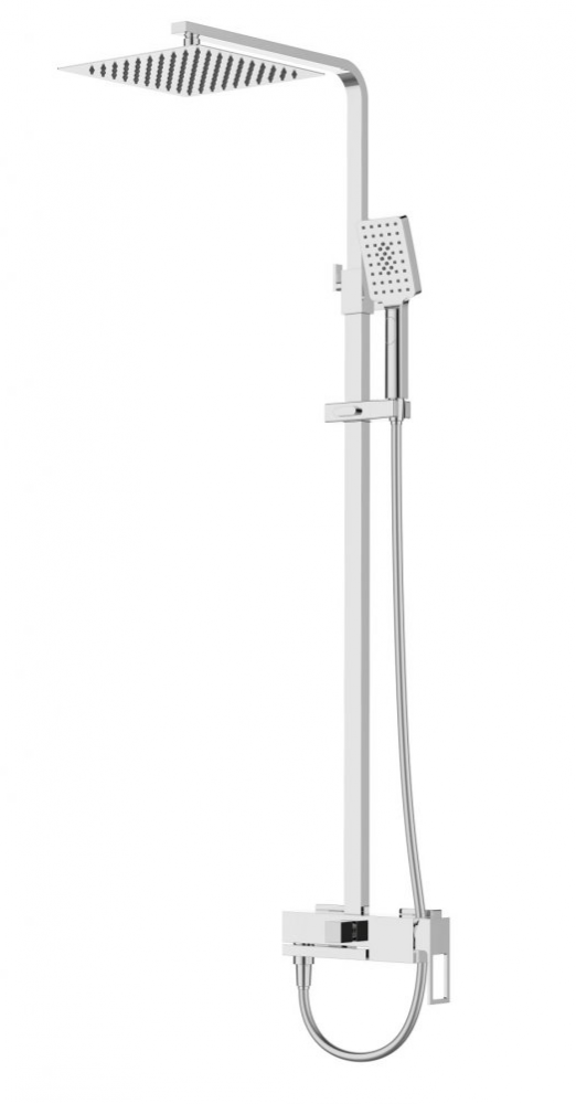 Изображение товара Душевая система BelBagno Luce со смесителем для душа, верхним и ручным душем, хром, LUC-VSCM-CRM