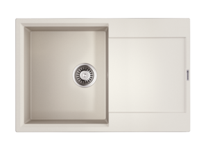 Изображение товара Мойка кухонная Omoikiri Daisen 78T-WH из искусственного камня белая