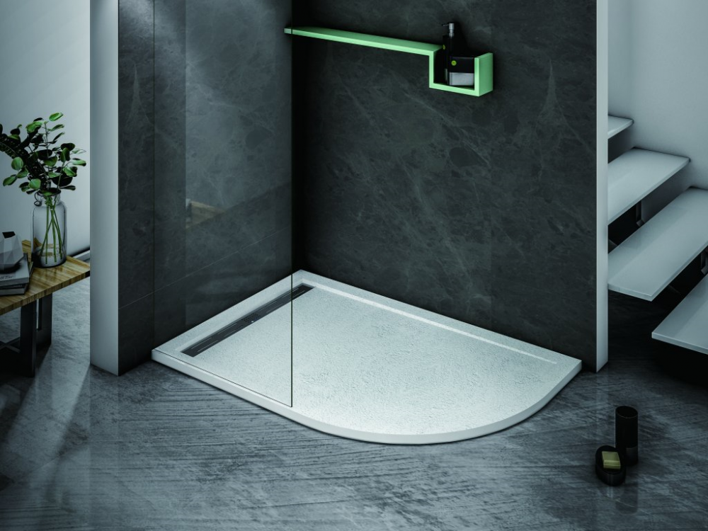 Изображение товара Душевой поддон Cezares Tray-AS 120x90 белый асимметричный
