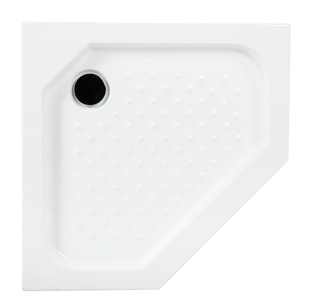 Изображение товара Душевой поддон Cezares Tray-A-P 90x90 см акриловый пятиугольный с регулируемыми ножками