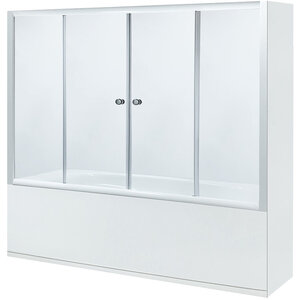 Изображение товара Шторка на ванну Byon 170 x 140 см, стекло прозрачное, белый, Ц0000169