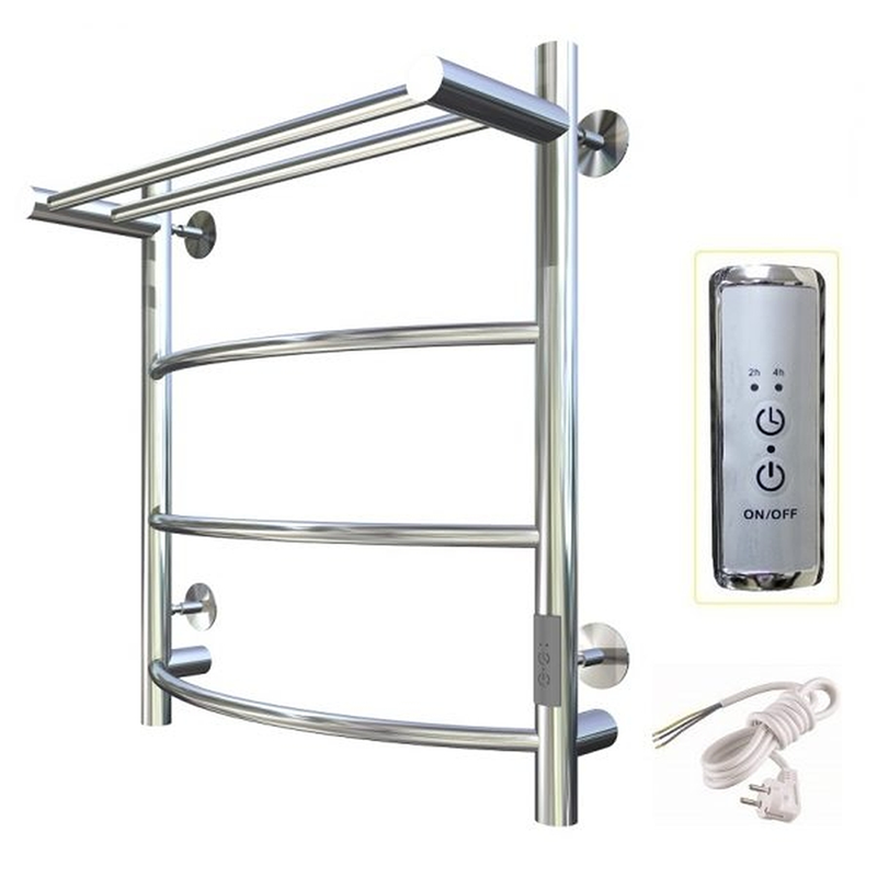 Изображение товара Электрический полотенцесушитель Тругор Пэк сп 5 П 60х50 32 мм хром нержавеющая сталь