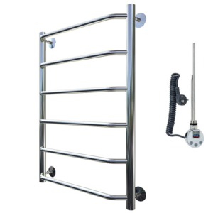 Изображение товара Полотенцесушитель Тругор Браво эл ТЭН 1 80*50 (ЛЦ4), ширина 50 см, высота 80 см, хром