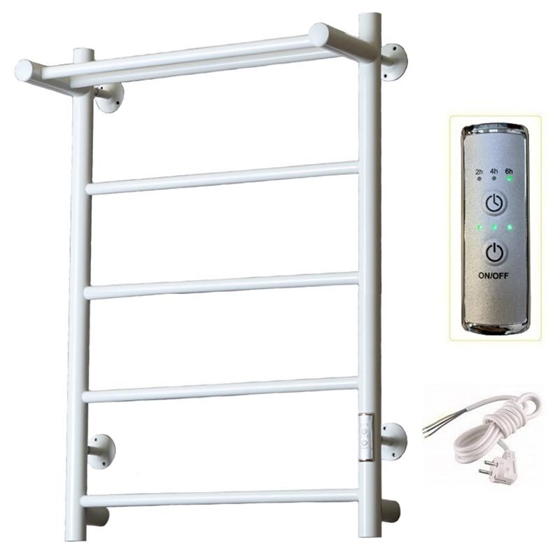 Изображение товара Полотенцесушитель электрический Тругор Аспект Пэк сп серия 1 80х50, ширина 50 см, высота 80 см, с полкой, белый