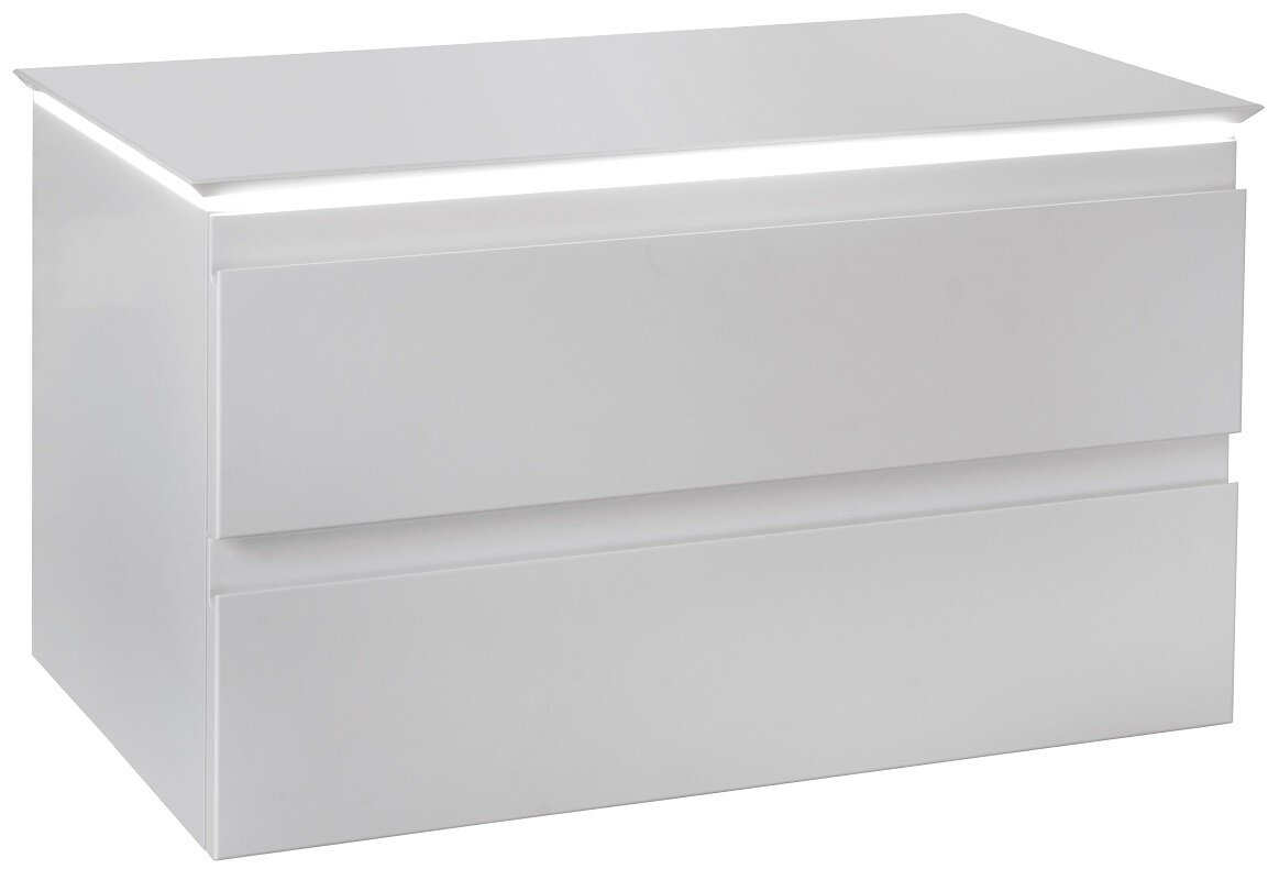 Изображение товара Тумба под раковину Jacob Delafon Madeleine 80 см с подсветкой, белая матовая