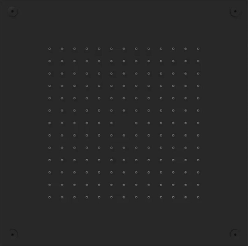 Изображение товара Верхний душ Graffio Kings KI412NEO черный матовый 40 х 40 см