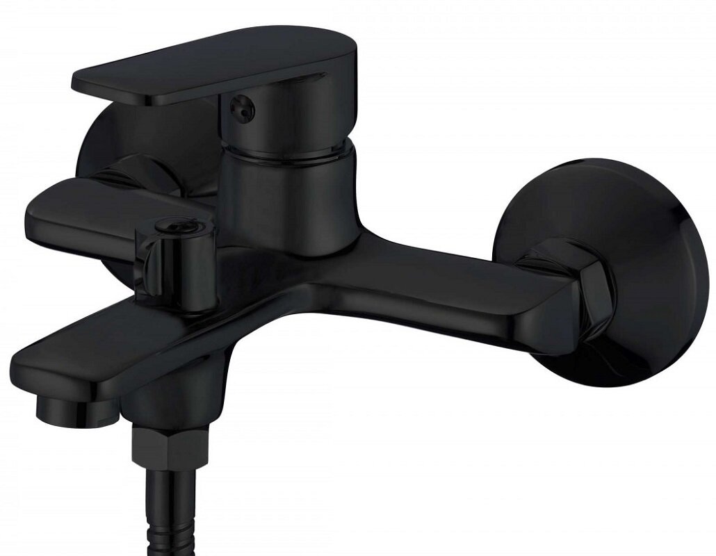 Изображение товара Смеситель Osgard Platt Black 87323 для ванны и душа, чёрный матовый