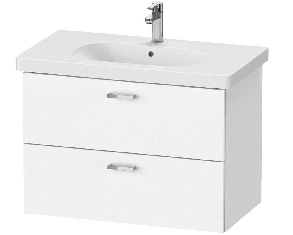 Изображение товара Подвесная тумба под раковину Duravit XBase, 80 см, белая, премиум класс