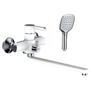 Изображение товара Смеситель для ванны и душа Osgard Ionic White 92223 с длинным излив и керамическим дивертором