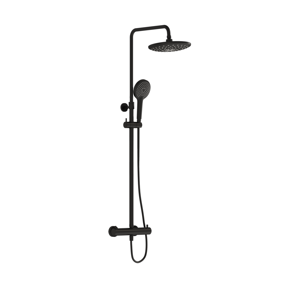Изображение товара Душевая система VitrA Aquaheat Bliss 240 2F термостатическая черный матовый