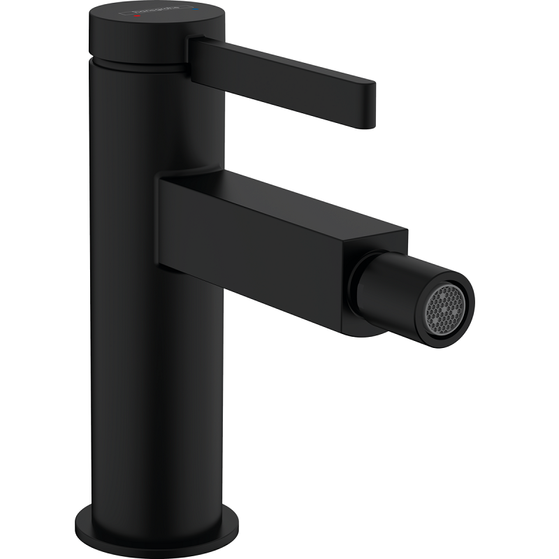 Изображение товара Смеситель для биде Hansgrohe Finoris черный матовый с донным клапаном Push-Open