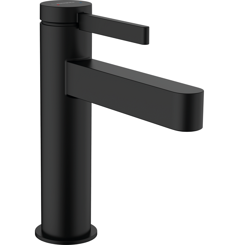 Изображение товара Смеситель для раковины Hansgrohe Finoris с донным клапаном черный матовый