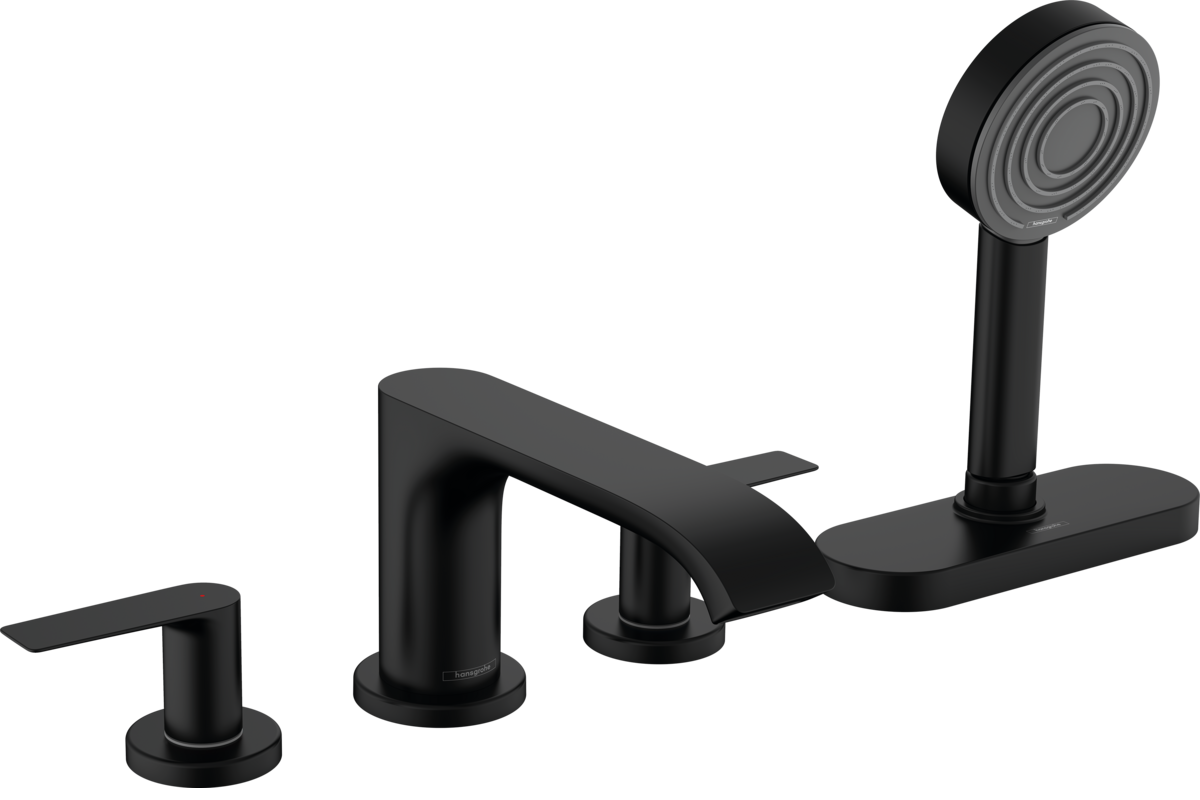 Изображение товара Смеситель для ванны и душа Hansgrohe Vivenis, 75444670, монтаж на борт ванны, черный матовый Изображение товара Смеситель для ванны и душа Hansgrohe Vivenis, 75444670, монтаж на борт ванны, черный матовый