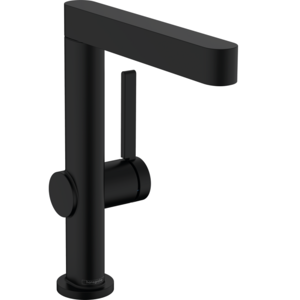 Изображение товара Смеситель для раковины Hansgrohe Finoris, 76060670, с донным клапаном Push-Open, черный матовый