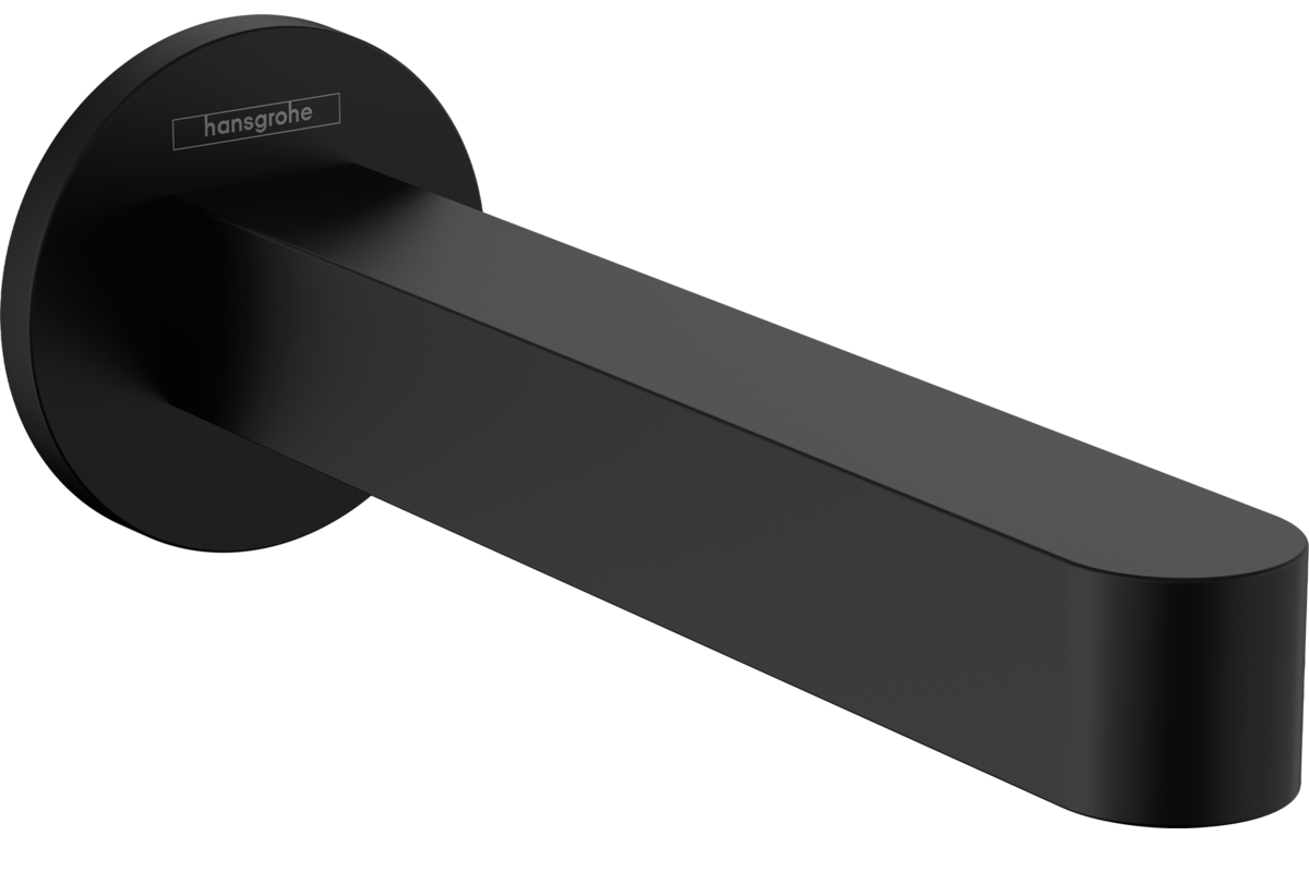 Изображение товара Излив Hansgrohe Finoris 76410670 для ванны черный матовый, монтаж на стену