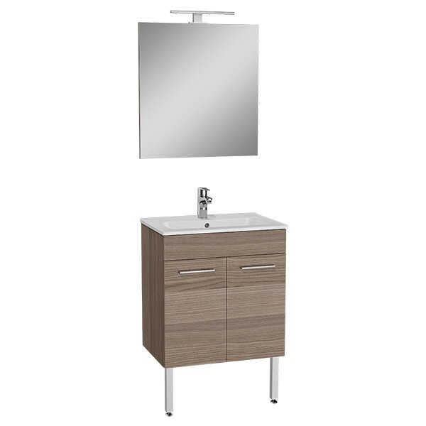 Изображение товара Комплект мебели Vitra Mia 60 см с тумбой, раковиной и зеркалом