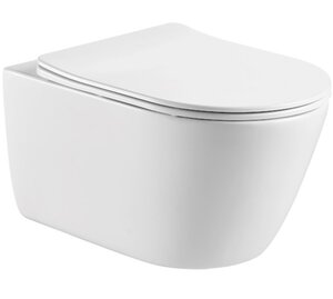Изображение товара Подвесной унитаз Aquatek Оберон с сиденьем Soft Close, белый, AQ1363W-00