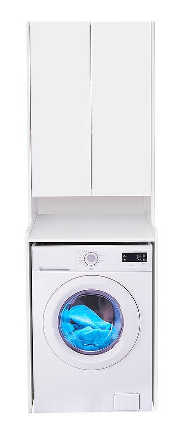 Изображение товара Шкаф для стиральной машины Акватон Лондри 65 см белый напольный с доводчиком