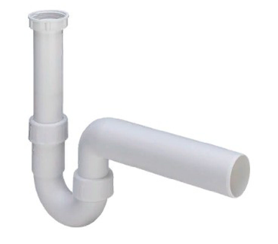 Изображение товара Сифон для раковины Viega 7985 с горизонтальным выпуском пластик белый