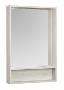 Изображение товара Зеркальный шкаф Акватон Флай 60 см, белый, дуб крафт, 1A237602FA860