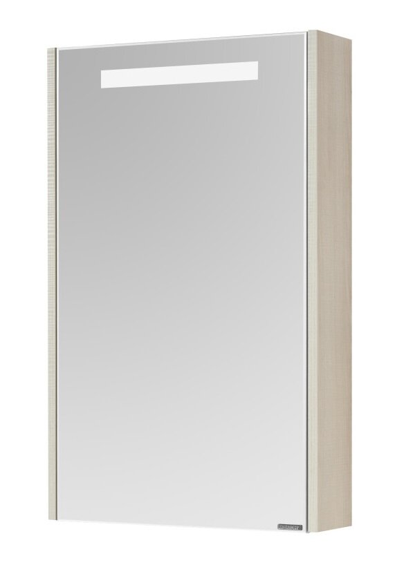Изображение товара Зеркальный шкаф Aquaton Верди PRO 50 см с подсветкой, белый, ясень фабрик 1A195802VDAV0