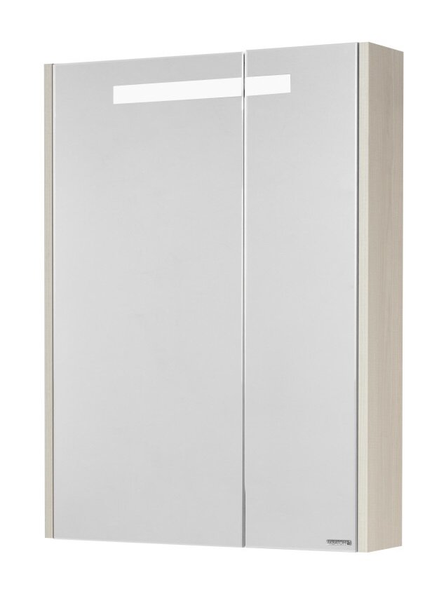 Изображение товара Зеркальный шкаф Aquaton Verdi PRO 60 с подсветкой, белый/ясень фабрик